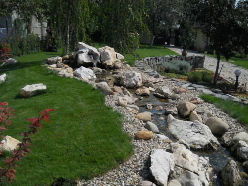 Amenajare parau, curgere de apa 2