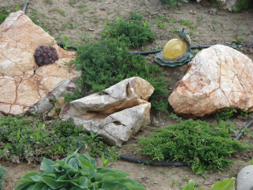 Aranjament din piatra naturala