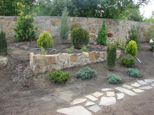 Zid decorativ din piatra naturala